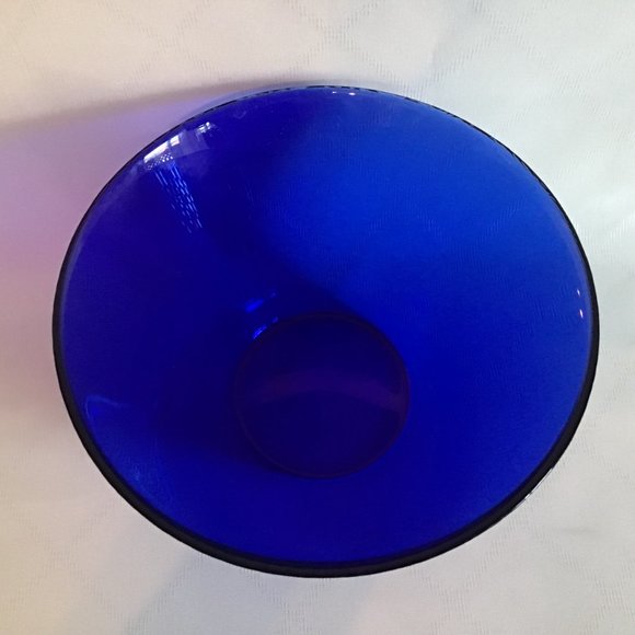 Vintage Cobalt Blue Display or Serving Bowl - Picture 2 of 3